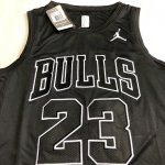 NBA 23 Michael Jordan MVP authentique Maillot noir